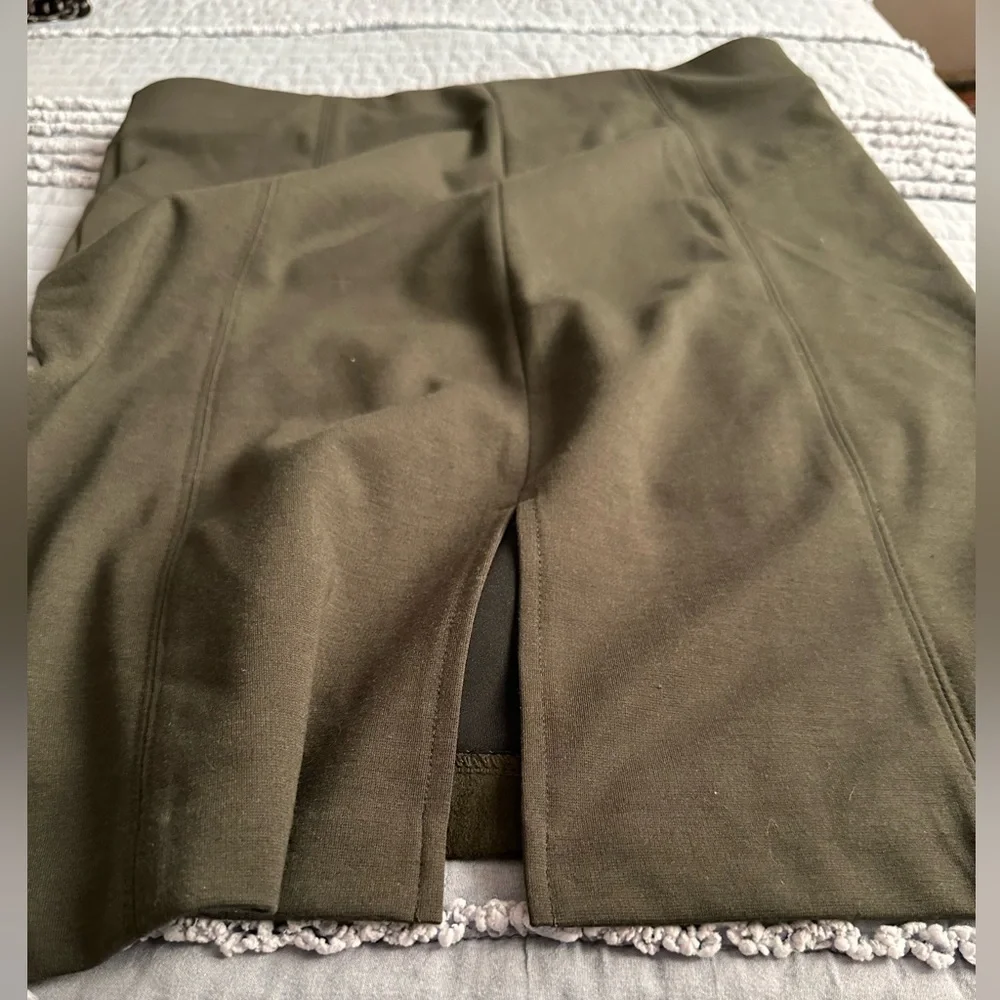 Andrew Mark Olive Green Midi Skirt - Picture 3 of 3